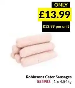 Musgrave MarketPlace Robinsons cater sausages offer