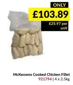 Musgrave MarketPlace McKeowns Cooked Chicken Fillet offer