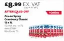 Costco Ocean Spray cranberry classic offer