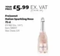 Costco Freixenet italian sparkling rose offer