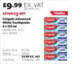 Costco Colgate advanced white toothpaste offer