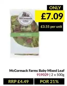 Musgrave MarketPlace McCormack Farms Baby Mixed Leaf offer