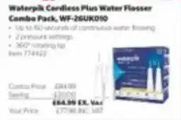 Costco Waterpik cordless plus water flosser combo pack offer