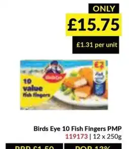 Musgrave MarketPlace Birds Eye 10 Fish Fingers offer