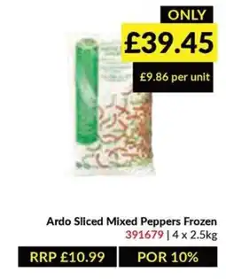 Musgrave MarketPlace Ardo Sliced Mixed Peppers Frozen offer