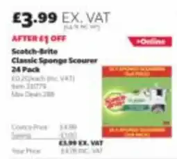 Costco Scotch-Brite classic sponge scourer offer