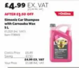 Costco Simoniz car shampoo offer