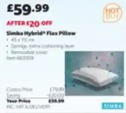 Costco Simba hybrid flex pillow offer