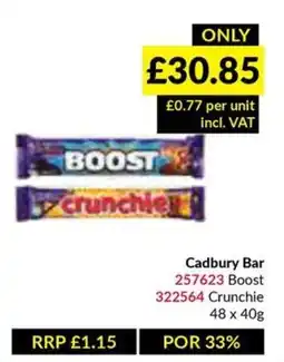 Musgrave MarketPlace Cadbury Bar Boost or Crunchie offer