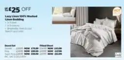 Costco Lazy Linen 100% Washed Linen Bedding offer