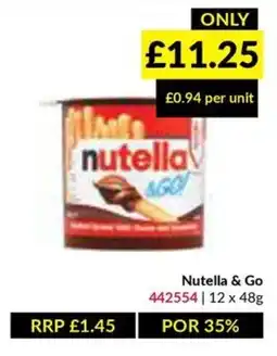 Musgrave MarketPlace Nutella & Go offer