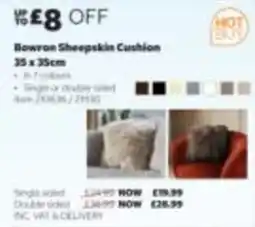 Costco Bowron Sheepskin Cushion offer
