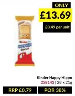 Musgrave MarketPlace Kinder Happy Hippo offer