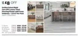 Costco Golden Select rigid core spc luxury vinyl flooring planks with foam underlay offer