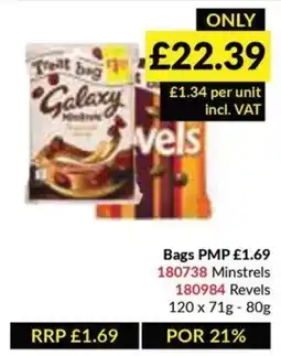 Musgrave MarketPlace Bags Minstrels or Revels offer