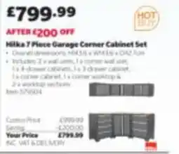 Costco Hilka 7 Piece Garage Corner Cabinet Set offer