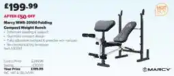 Costco Marcy folding compact weight bench offer