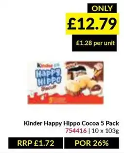 Musgrave MarketPlace Kinder Happy Hippo Cocoa offer