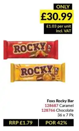 Musgrave MarketPlace Foxs Rocky Bar offer