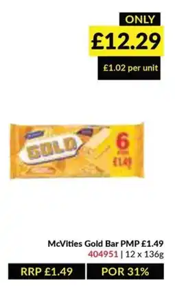 Musgrave MarketPlace McVities Gold Bar offer