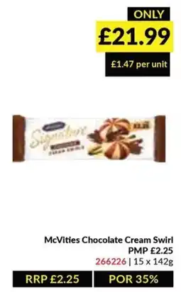 Musgrave MarketPlace McVities chocolate cream swirl offer