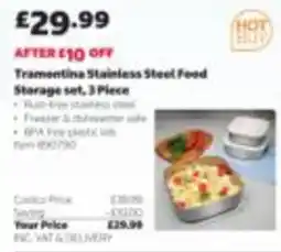 Costco Tramontina stainless steel food storage set offer