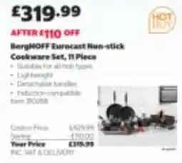 Costco BergHOFF Eurocast Non-stick Cookware Set offer