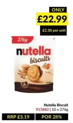 Musgrave MarketPlace Nutella Biscuit offer