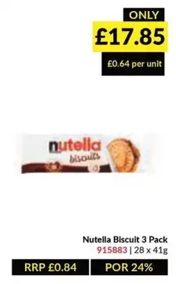 Musgrave MarketPlace Nutella Biscuit offer