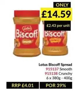 Musgrave MarketPlace Lotus Biscoff Spread offer
