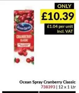Musgrave MarketPlace Ocean Spray cranberry classic offer