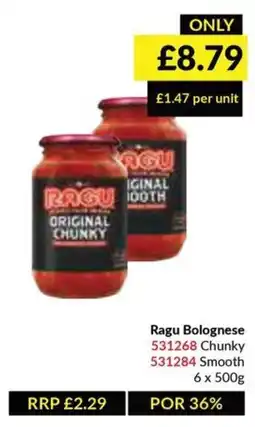 Musgrave MarketPlace Ragu Bolognese offer