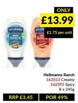 Musgrave MarketPlace Hellmanns Ranch Creamy or Spicy offer