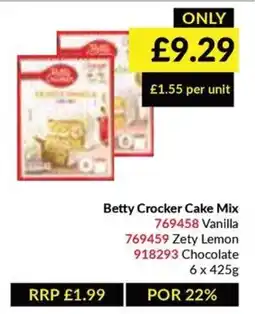 Musgrave MarketPlace Betty Crocker Cake Mix offer
