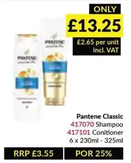 Musgrave MarketPlace Pantene Classic Shampoo and Conditioner offer