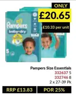 Musgrave MarketPlace Pampers Size Essentials offer