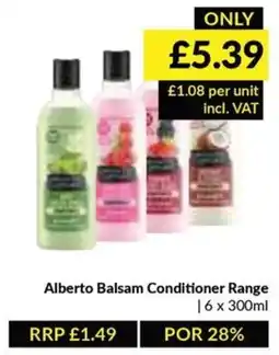 Musgrave MarketPlace Alberto Balsam Conditioner Range offer