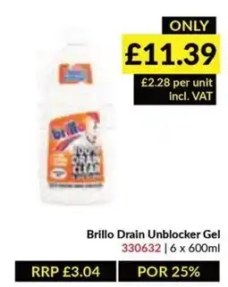 Musgrave MarketPlace Brillo Drain Unblocker Gel offer