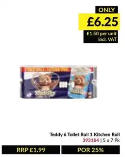Musgrave MarketPlace Teddy Toilet Roll, Kitchen Roll offer