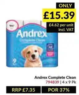 Musgrave MarketPlace Andrex Complete Clean offer