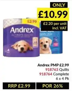 Musgrave MarketPlace Andrex Quilts or Complete offer