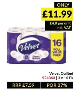 Musgrave MarketPlace Velvet Quilted offer