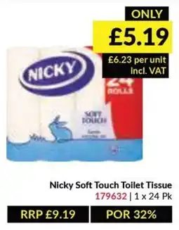Musgrave MarketPlace Nicky soft touch toilet tissue offer