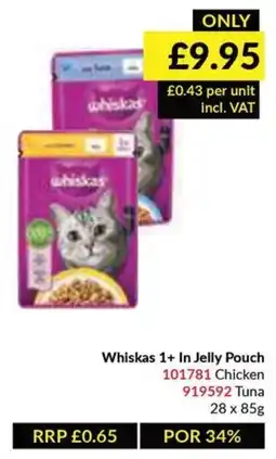 Musgrave MarketPlace Whiskas In Jelly Pouch offer