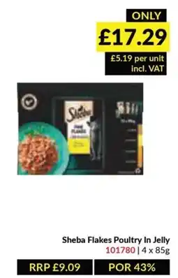 Musgrave MarketPlace Sheba Flakes Poultry In Jelly offer