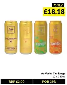 Musgrave MarketPlace Au Vodka Can Range offer
