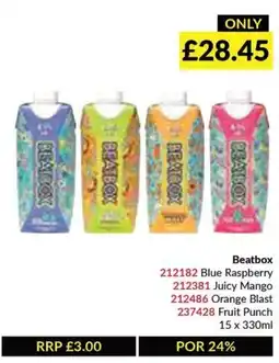 Musgrave MarketPlace Beatbox Blue Raspberry, Juicy Mango, Orange Blast or Fruit Punch offer