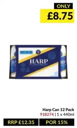 Musgrave MarketPlace Harp Can 12 Pack offer