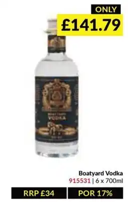 Musgrave MarketPlace Boatyard Vodka offer