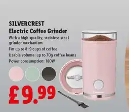 Lidl SILVERCREST Electric Coffee Grinder offer